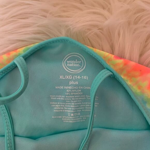 Wonder nation kids XL one piece bathing suit NWT - Picture 2 of 4